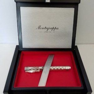 Original Montegrappa Ayrton Senna Sterlin Silver Rollerball Pen (MSRP 4,000$)